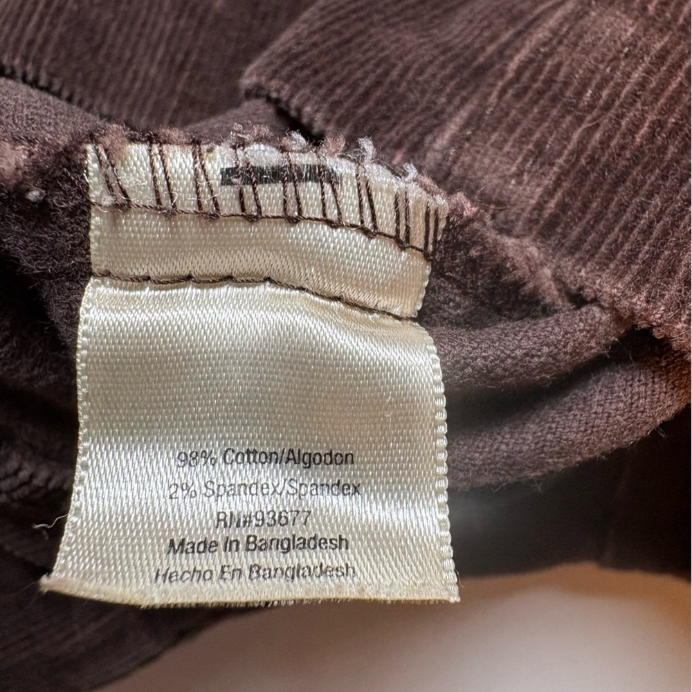St. John’s Bay women’s brown cotton blend corduroy blazer jacket size large - Picture 5 of 7